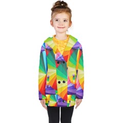 Bring Colors To Your Day Kids  Double Breasted Button Coat by elizah032470