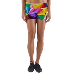 Bring Colors To Your Day Yoga Shorts by elizah032470