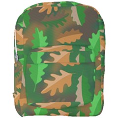 Leaves Foliage Pattern Oak Autumn Full Print Backpack by Maspions