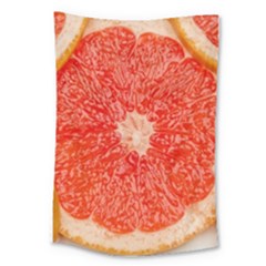 Grapefruit-fruit-background-food Large Tapestry by Maspions