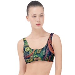 Outdoors Night Setting Scene Forest Woods Light Moonlight Nature Wilderness Leaves Branches Abstract The Little Details Bikini Top by Posterlux