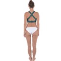 Squares cubism geometric background Cross Back Hipster Bikini Top  View2