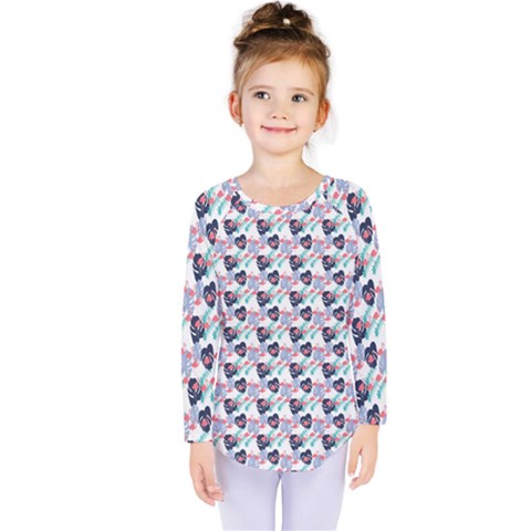 Beautiful Pattern Kids  Long Sleeve T-shirt by Sparkle