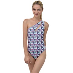 Beautiful Pattern To One Side Swimsuit by Sparkle