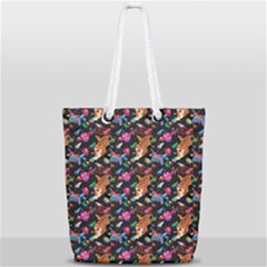 Beautiful Pattern Full Print Rope Handle Tote (small) by Sparkle