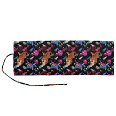 Beautiful Pattern Roll Up Canvas Pencil Holder (m) by Sparkle