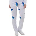 Butterfly-blue-phengaris Women s Casual Pants View1
