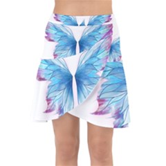 Butterfly-drawing-art-fairytale  Wrap Front Skirt by saad11