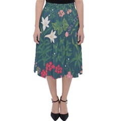Spring Small Flowers Classic Midi Skirt by AlexandrouPrints