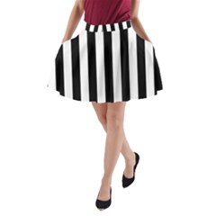 Stripes Geometric Pattern Digital Art Art Abstract Abstract Art A-line Pocket Skirt by Proyonanggan