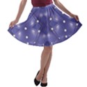 Couch material photo manipulation collage pattern A-line Skater Skirt View1