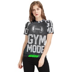 Gym Mode Women s Short Sleeve Rash Guard by Store67