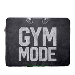Gym Mode 16  Vertical Laptop Sleeve Case With Pocket by Store67