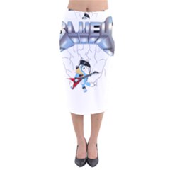Bluey, Bluey Dad, Bluey Kids, Velvet Midi Pencil Skirt by avitendut