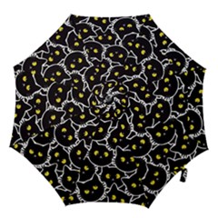 Cat Pattern Pet Drawing Eyes Hook Handle Umbrellas (large) by Maspions