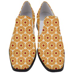 Pattern Shape Design Art Drawing Women Slip On Heel Loafers by Maspions