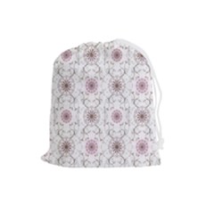 Pattern Texture Design Decorative Drawstring Pouch (large) by Grandong
