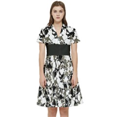 Barkfusion Camouflage Short Sleeve Waist Detail Dress by dflcprintsclothing