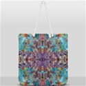Amethyst on turquoise Full Print Rope Handle Tote (Large) View2