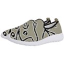 Sketchy abstract artistic print design Men s Slip On Sneakers View2
