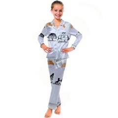 20240506 111024 0000 Kids  Satin Long Sleeve Pajamas Set by Safin