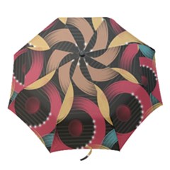 Circle Colorful Shine Line Pattern Geometric Folding Umbrellas by Proyonanggan
