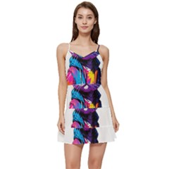 Wild Cat Short Frill Dress by Sosodesigns19