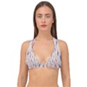 Abstract Pattern Floral Branches Double Strap Halter Bikini Top View1