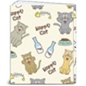 Happy Cats Pattern Background 8  x 10  Hardcover Notebook View2