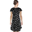 Chalk Music Notes Signs Seamless Pattern Cap Sleeve Nightdress View2
