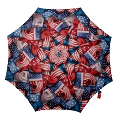 Us Presidential Election Colorful Vibrant Pattern Design  Hook Handle Umbrellas (medium) by dflcprintsclothing