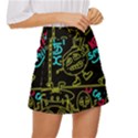 Keep Smiling Doodle Mini Front Wrap Skirt View3