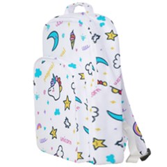 Unicorns Rainbows Seamless Pattern Double Compartment Backpack by Bedest