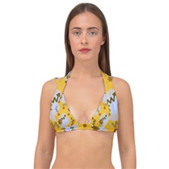 Art Pattern Design Background Double Strap Halter Bikini Top by Proyonanggan