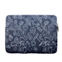 Internet Planet Drink Computer 14  Vertical Laptop Sleeve Case With Pocket View2