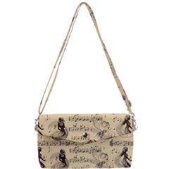 Musical Swirls Ladies Removable Strap Clutch Bag by RiverRootz