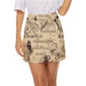 Musical Swirls Ladies Mini Front Wrap Skirt View1