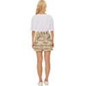 Musical Swirls Ladies Mini Front Wrap Skirt View4