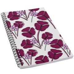 Flowers Pattern Background Nature 5 5  X 8 5  Notebook by Proyonanggan