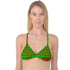 Keyboard Keys Computer Input Pc Reversible Tri Bikini Top by Ravend