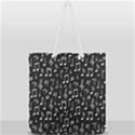 Chalk Music Notes Signs Seamless Pattern Full Print Rope Handle Tote (Large) View1