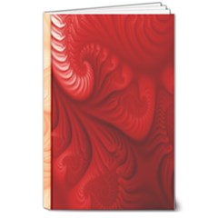 Lachs Kl Rotweissschwarz Kl 8  X 10  Hardcover Notebook by 2607694c