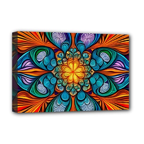 Schwarz Bunt Deluxe Canvas 18  X 12  (stretched) by 2607694c