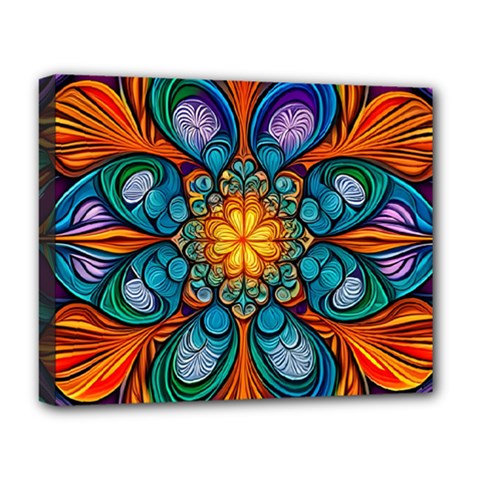 Schwarz Bunt Deluxe Canvas 20  X 16  (stretched) by 2607694c