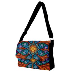 Schwarz Bunt Full Print Messenger Bag (l) by 2607694c