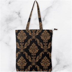 Vintage-pattern Double Zip Up Tote Bag by Ket1n9