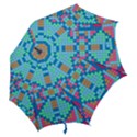 Checkerboard Square Abstract Hook Handle Umbrellas (Medium) View2