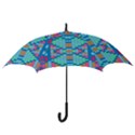 Checkerboard Square Abstract Hook Handle Umbrellas (Medium) View3