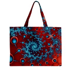 Fractal Pattern Background Zipper Mini Tote Bag by Ket1n9