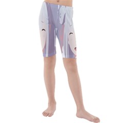 Emilia Rezero Kids  Mid Length Swim Shorts by Azkajaya